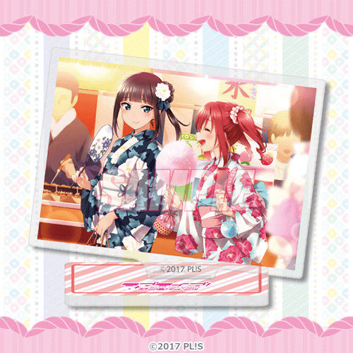 Aqours Yumekawaii Kuji C-Prize LLD Mini Acrylic Standees