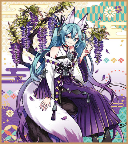 Hatsune Miku Hyakki Yakou Fox Spirit and Bakedanuki Shikishi