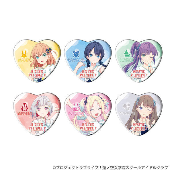 Hasunosora Girls' High School Idol Club OT6 Summer Uniform Heart Can Badges