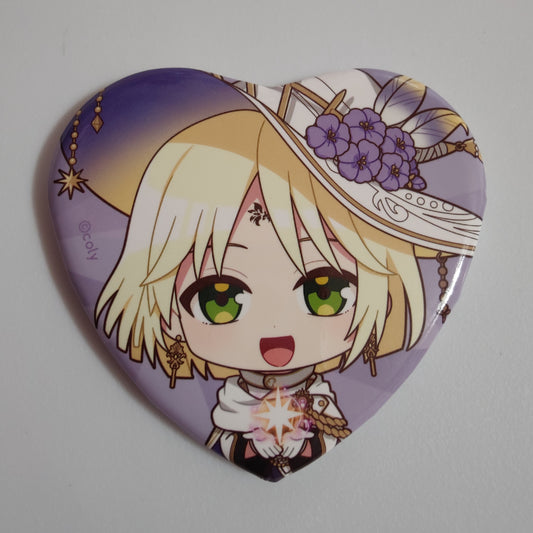 Promise of Wizard 3.5th Anniversary Riquet Heart Can Badge