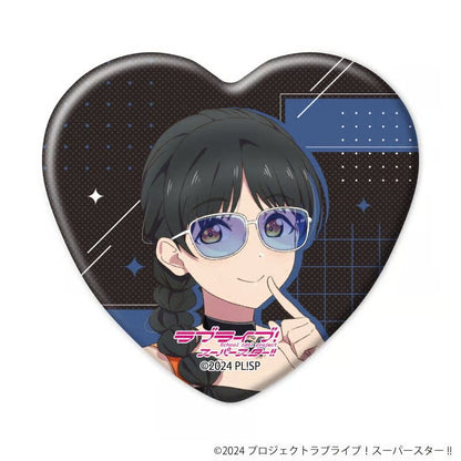 Liella! Rock Style Heart Can Badges