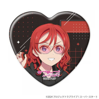 Liella! Rock Style Heart Can Badges