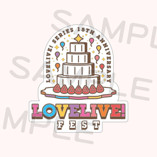 PREORDER 15th Anniversary Love Live Fest Epoxy Pin