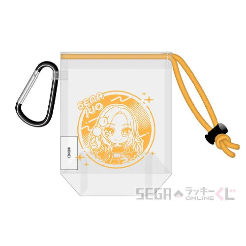 Gakuen Idolmaster Kotone and Sena Drawstring Carabiner Vinyl Pouches