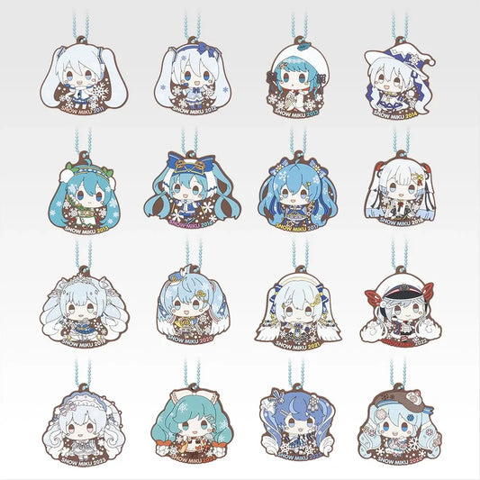 Snow Miku All-Stars Chokonokko Rubber Straps