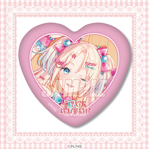 Hasunosora Yumekawaii Kuji Heart and Rectangle Can Badges