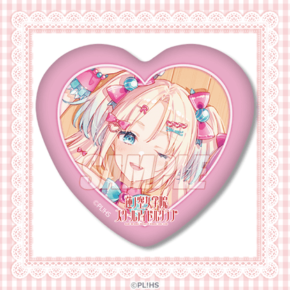Hasunosora Yumekawaii Kuji Heart and Rectangle Can Badges