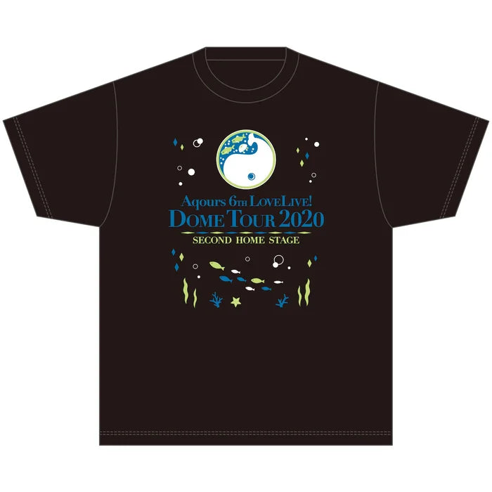 Aqours 6th LOVELIVE! Dome Tour 2020 Second Home Stage T-Shirt