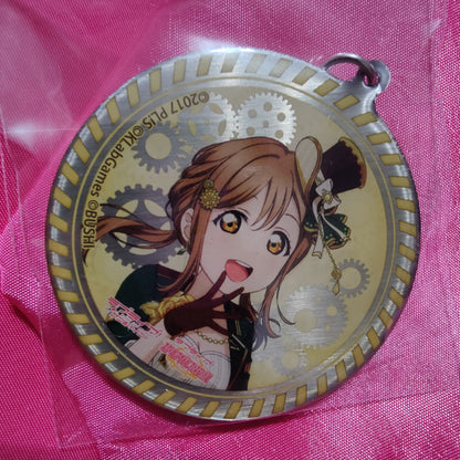 Aqours Steampunk Circle Metal Lobster Clasp Keychains