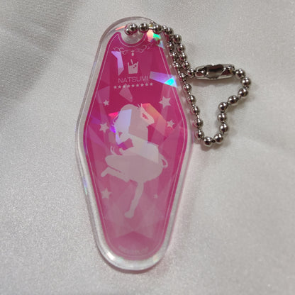 Liella! Cute Cube Harajuku Collab WE WILL! Holographic Silhouette Hotel Keychains