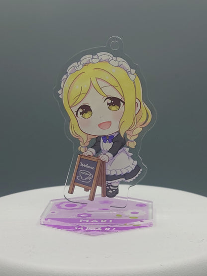 GiGO Collaboration Cafe LoveLive! Sunshine!! Acrylic Keychain w/Stand