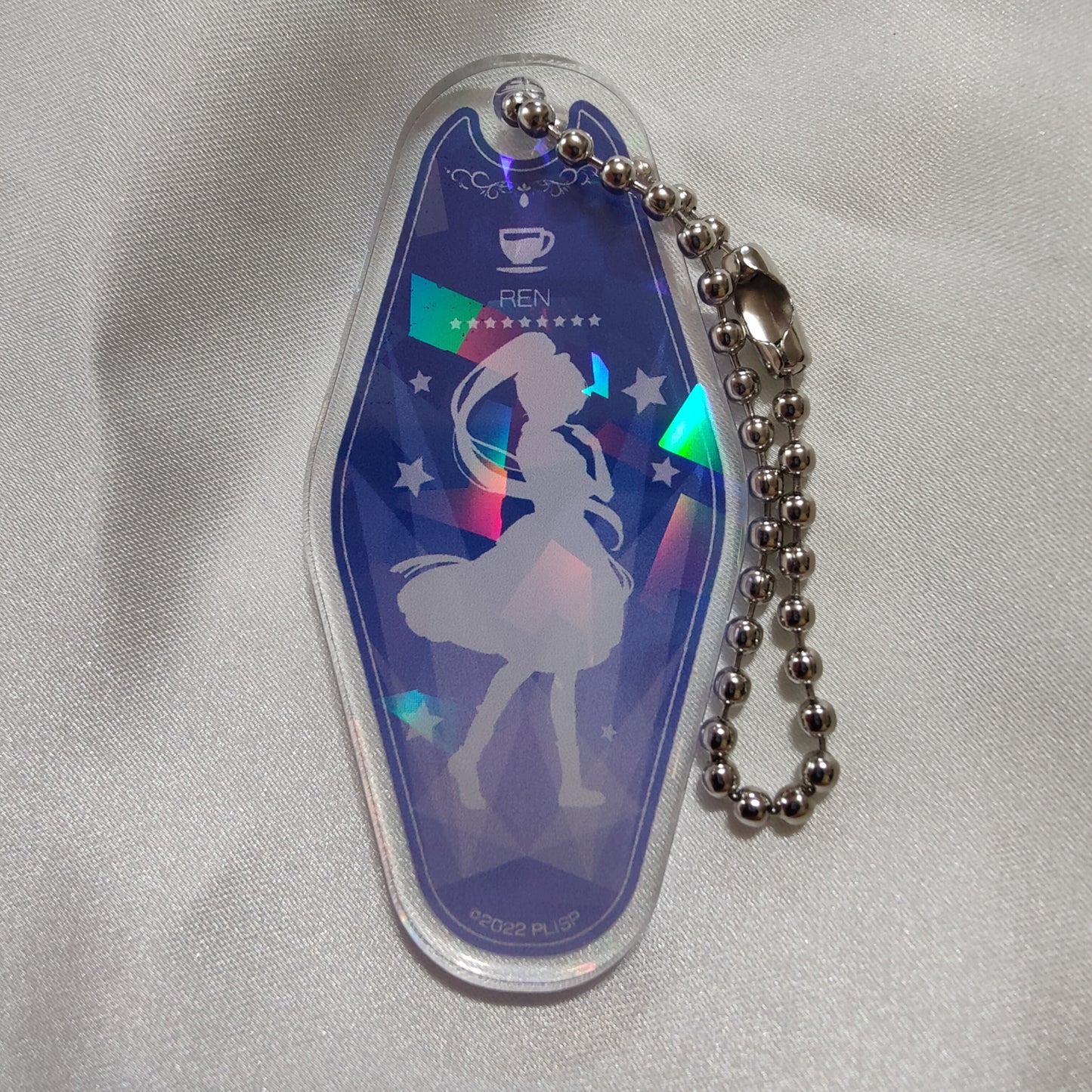 Liella! Cute Cube Harajuku Collab WE WILL! Holographic Silhouette Hotel Keychains