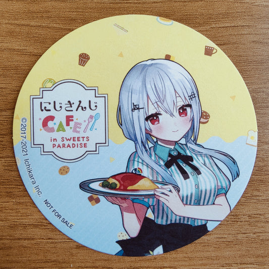 Nijisanji Cafe in Sweets Paradise Fuyuki Hakase Cardboard Coaster