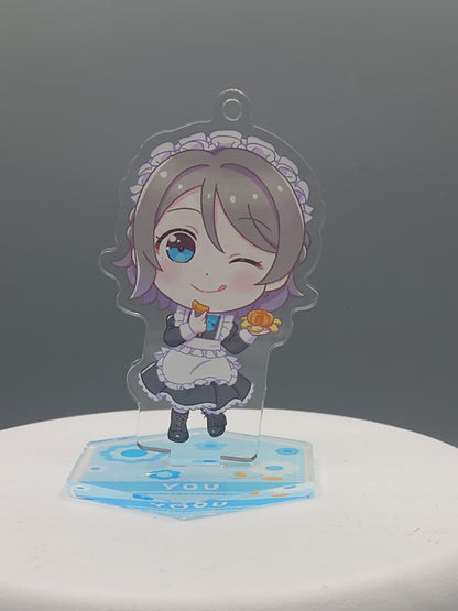 GiGO Collaboration Cafe LoveLive! Sunshine!! Acrylic Keychain w/Stand