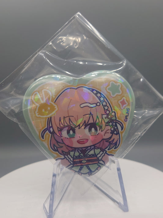 Love Live Hasunosora Heart Can Badges
