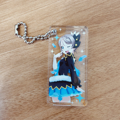 You Watanabe Water Blue New World Thick Acrylic Keychain
