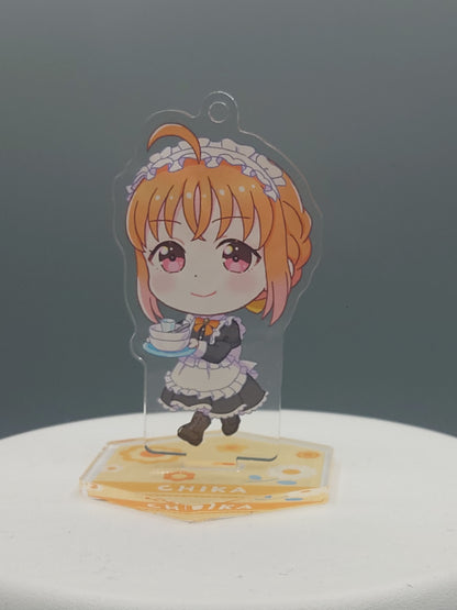 GiGO Collaboration Cafe LoveLive! Sunshine!! Acrylic Keychain w/Stand