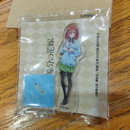 Meiji Quintessential Quintuplets Miku Mini Standee